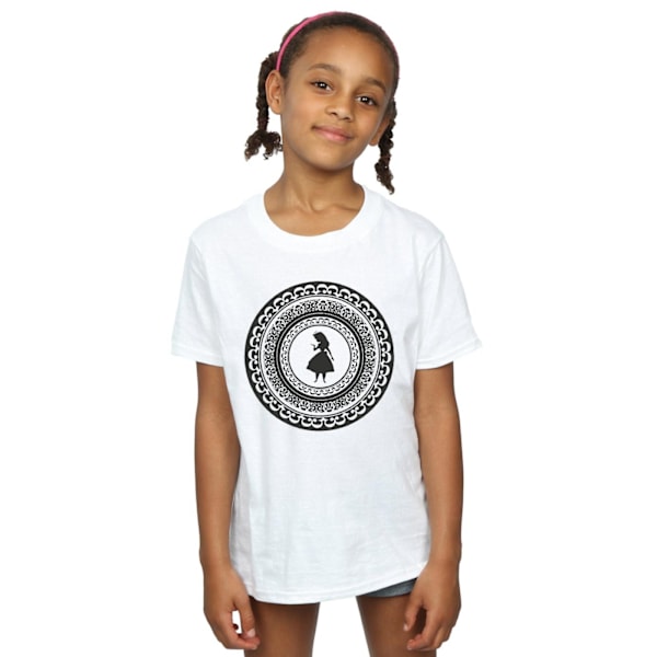 Disney Girls Alice In Wonderland Circle Bomull T-shirt 5-6 år Sports Grey 5-6 Years