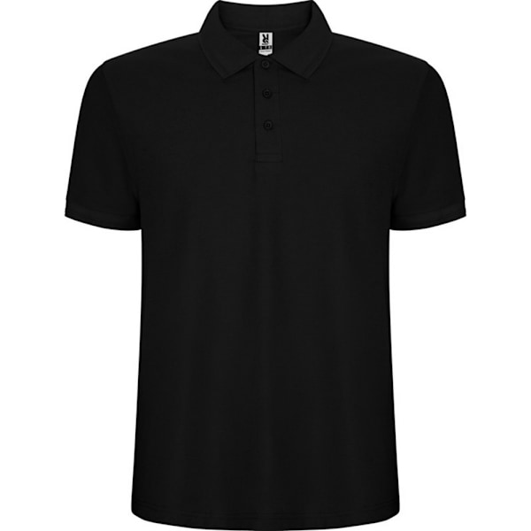 Roly Pegaso Premium Pikétröja Kortärmad Herr XXL Enfärgad Bla Solid Black XXL