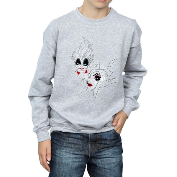 Disney Boys Villains Wicked Women Sweatshirt 7-8 år Sports G Sports Grey 7-8 Years