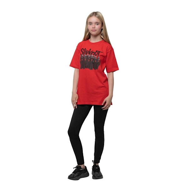 Slipknot Barn/Barn Infected Goat Baktryck T-shirt 7-8 år Red 7-8 Years