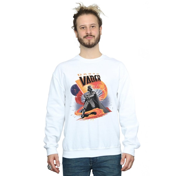 Star Wars Darth Vader Swirling Fury Sweatshirt M Vit White M