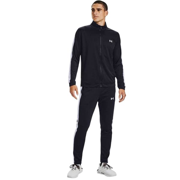 Under Armour Herr Rival Stickad Träningsoverall Set M Svart/Vit Black/White M