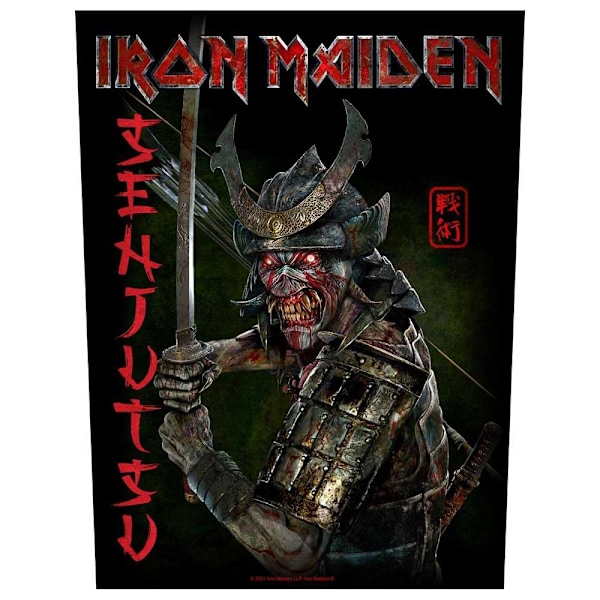 Iron Maiden Senjutsu Patch One Size Black Black One Size