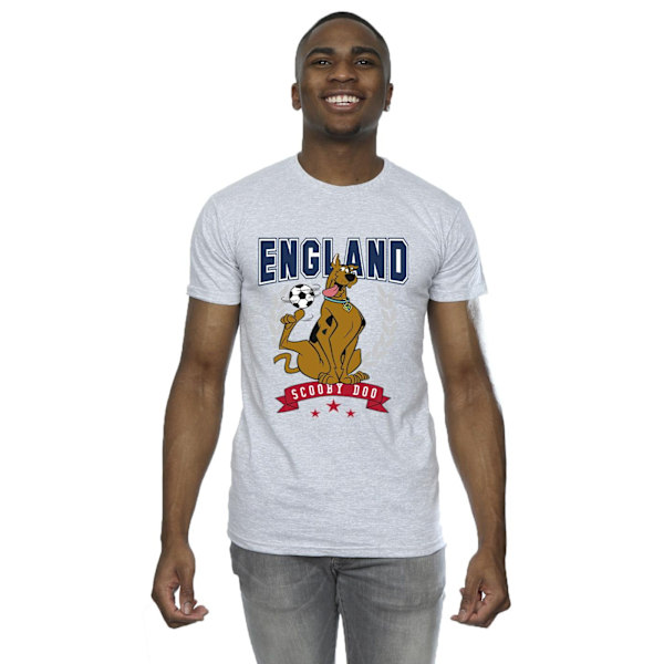 Scooby Doo Herr England Fotboll T-shirt S Sports Grey Sports Grey S