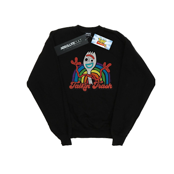 Disney Girls Toy Story 4 Forky Talkin´ Trash Sweatshirt 9-11 År Black 9-11 Years