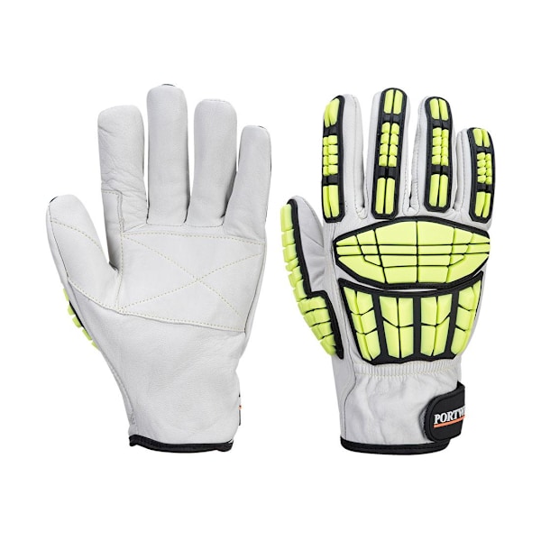 Portwest Unisex Adult A745 Pro Stöttålig Läder Skärsäker Handskar Grey L