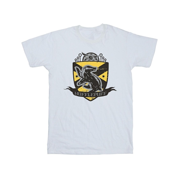 Harry Potter T-shirt för flickor med Hufflepuff-bröstmärke i bomull, 12-13 år White 12-13 Years