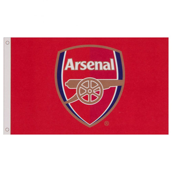 Arsenal FC Core Crest Flag One Size Röd Red One Size