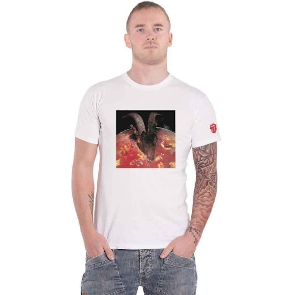 The Rolling Stones Unisex Adult Goats Head Soup T-Shirt L Vit White L