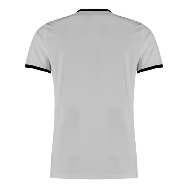 Kustom Kit Herr Ringer T-shirt S Ljusgrå/Svart Marl Light Grey/Black Marl S