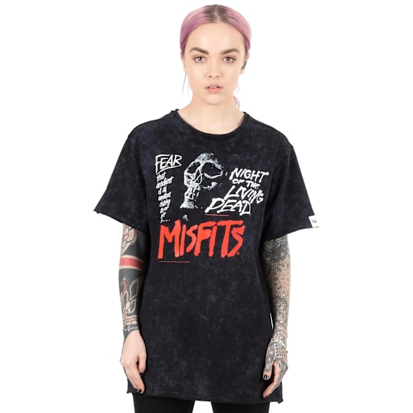 Misfits Unisex Vuxen Night Of The Living Dead T-Shirt XXL Svart Black/White XXL