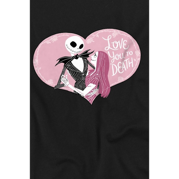 The Nightmare Before Christmas Herr Love You To Death Alla Hjärtans Dag Black L