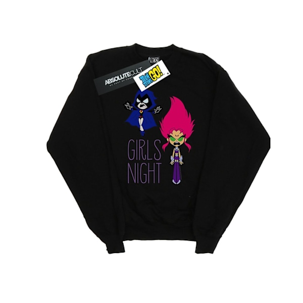 DC Comics Girls Teen Titans Go Girls Night Sweatshirt 9-11 år Black 9-11 Years