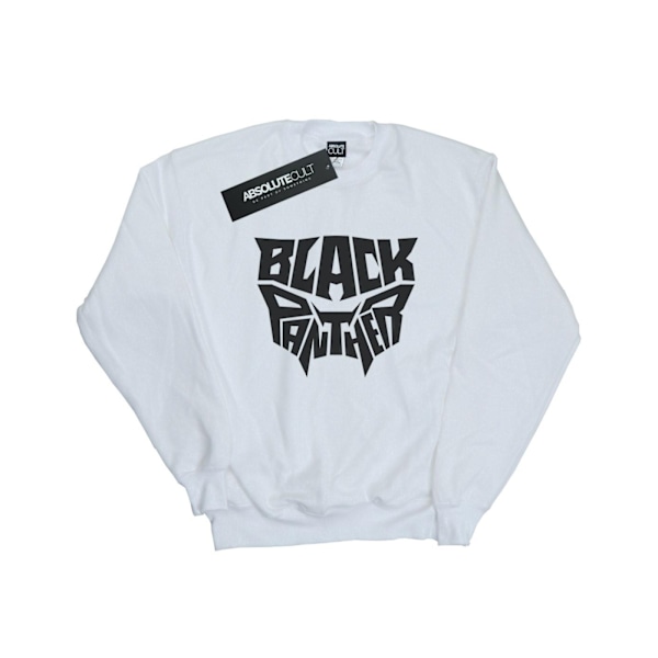 Marvel Dam Black Panther Word Emblem Sweatshirt M W White M