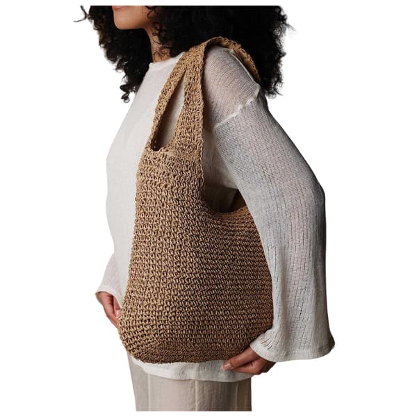 Where's That From Vävd Raffia Holiday Axelväska En Storlek Br Brown One Size