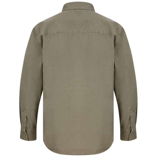 Front Row Herr Bomull Drill Overshirt S Khaki Khaki S