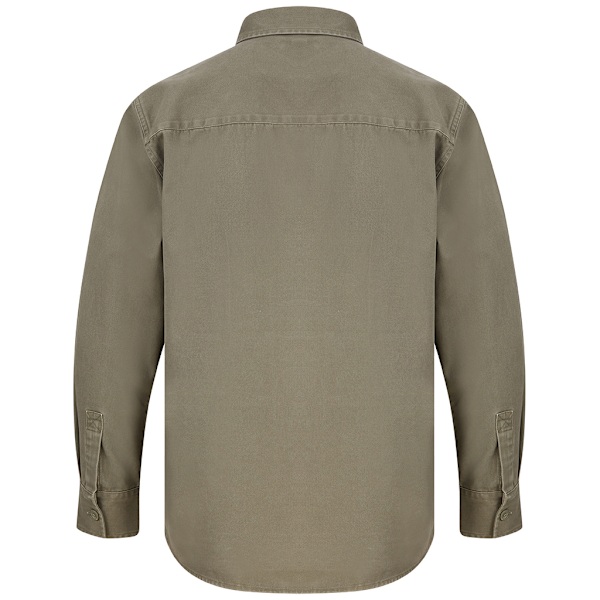 Front Row Herr Bomull Drill Overshirt XL Khaki Khaki XL