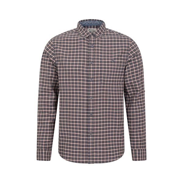 Mountain Warehouse Herr Driftwood Rutig Ekologisk Skjorta XXS Mörk Dark Grey XXS