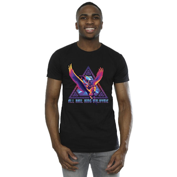 Marvel Herr Thor Love And Thunder Valkyrie T-Shirt 4XL Svart Black 4XL