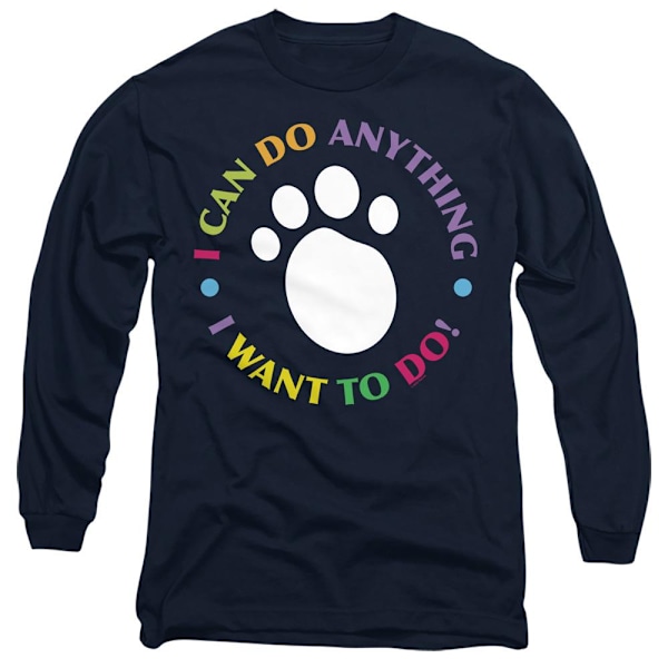 Blue´s Clues Unisex Vuxen Jag Kan Göra Vad Som Helst! T-Shirt XXL Marinblå Navy XXL