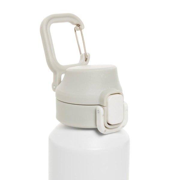 XD Collection Via Låsbar Återvunnen Rostfri Stål 600ml Sportflaska White One Size