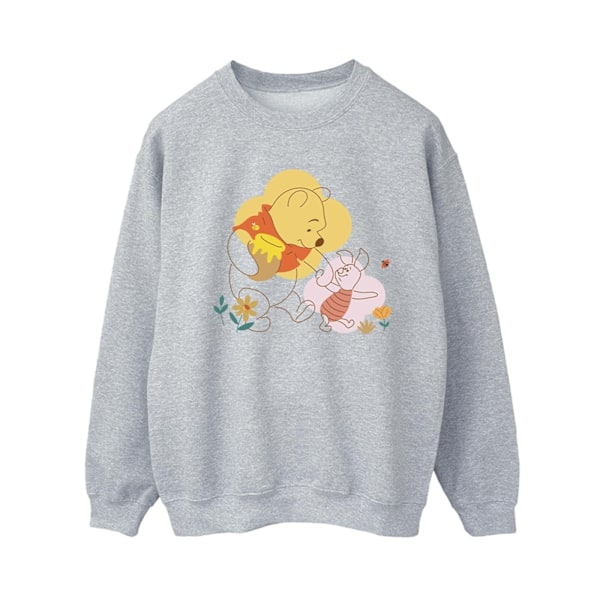 Disney Dam/Kvinnor Winnie The Pooh Piglet Sweatshirt XL Sport Sports Grey XL
