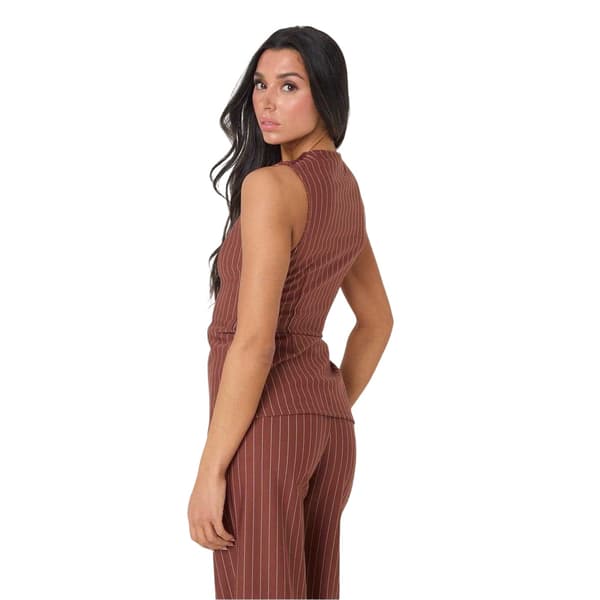 I Saw It First Dam/Dam Pinstripe Västset 8 UK Rost Rust 8 UK
