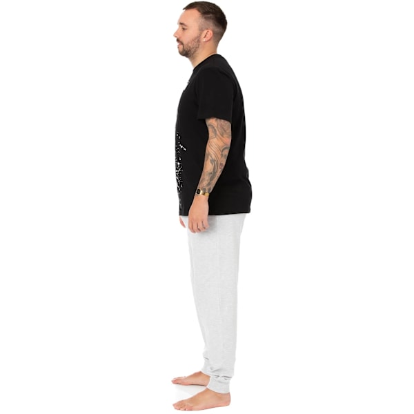 Star Wars: The Mandalorian Herr Splattered Pyjamas Set M Svart/Vit Black/White/Grey M