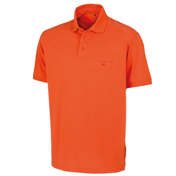 Result Work-Guard Apex kortärmad poloskjorta för män XS orange Orange XS