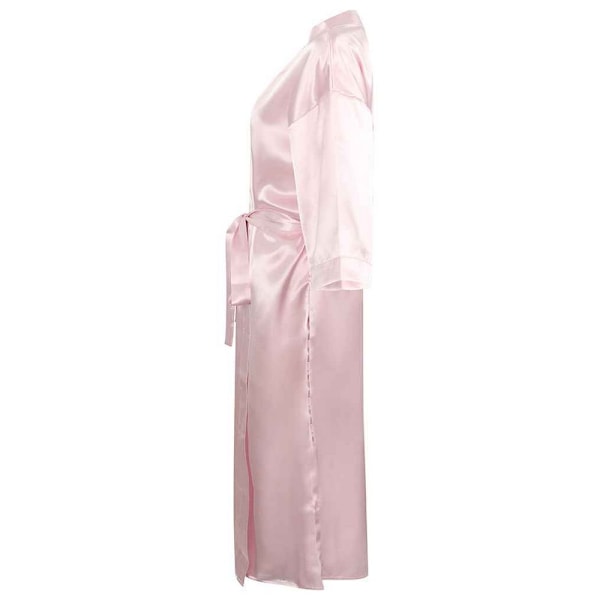 Towel City Dam/Dam Satin Robe 8 UK - 10 UK Ljusrosa Light Pink 8 UK - 10 UK