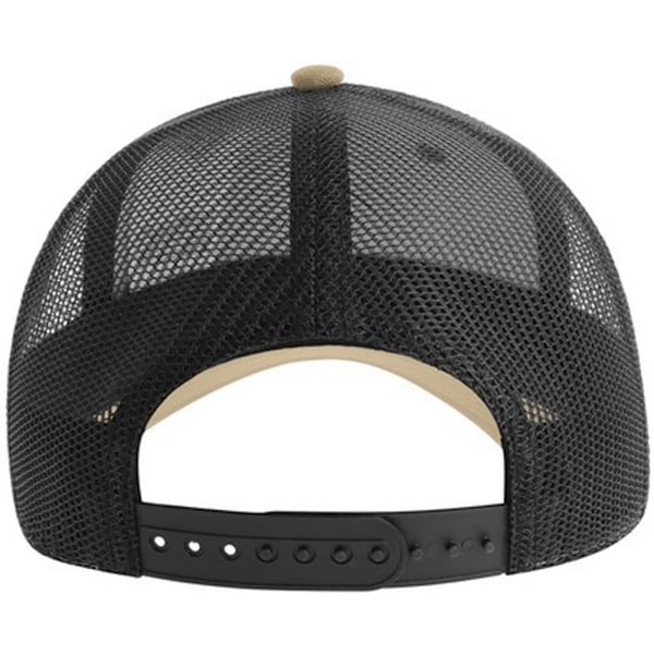 Atlantis Unisex Adult Zion 6 Panel Recycled Trucker Cap One Size Khaki/Black One Size
