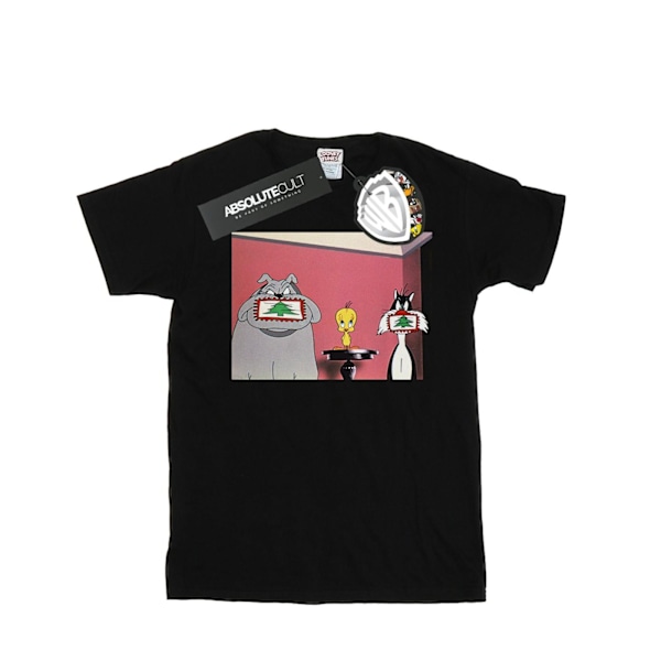 Looney Tunes Boys Julvykort T-shirt 7-8 år Svart Black 7-8 Years