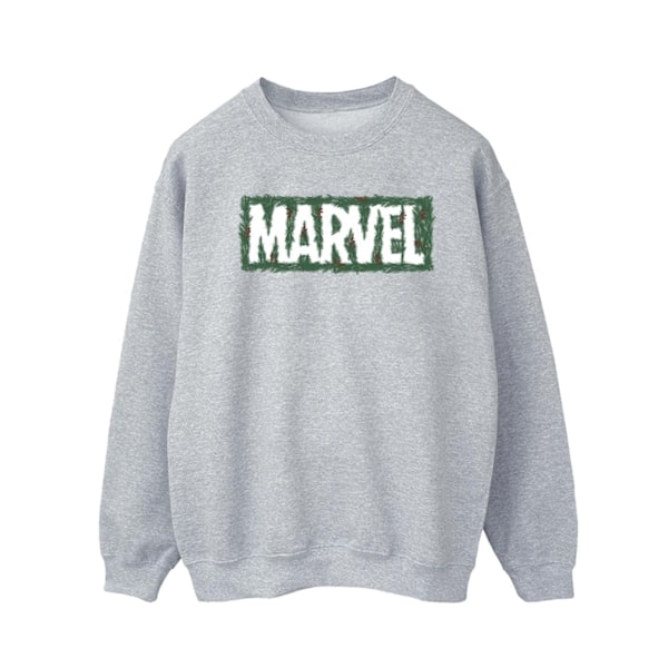 Marvel Holly Logo Sweatshirt L Sports Grey för män Sports Grey L