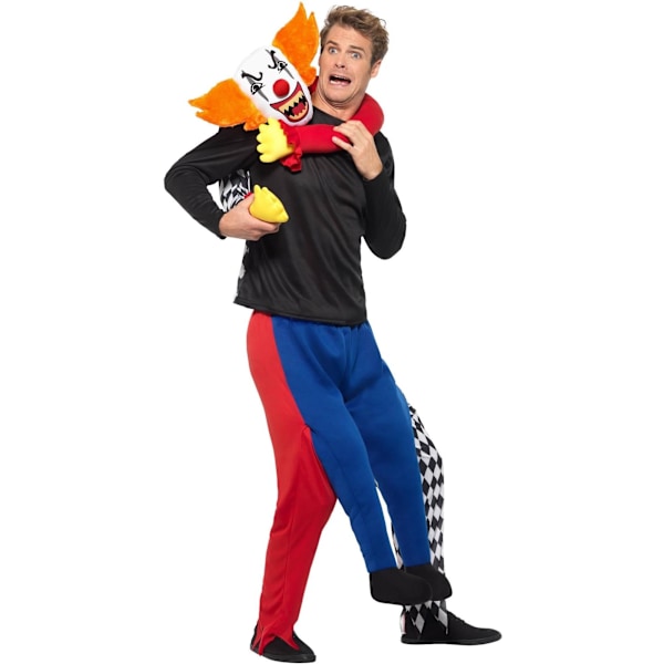 Smiffys Kidnap Clown Piggy Back Kostym One Size Flerfärgad Multicoloured One Size