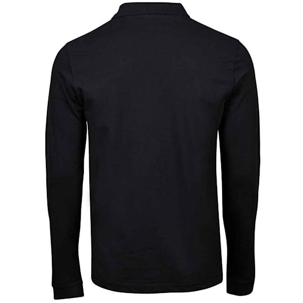 Tee Jays Herr Luxury Stretch Långärmad Polotröja S Svart Black S