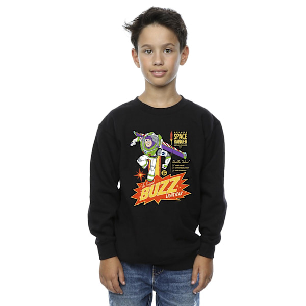 Disney Boys Toy Story Buzz Lightyear Space Sweatshirt 12-13 År Black 12-13 Years