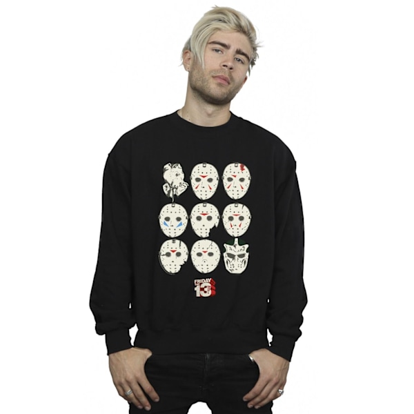Fredagen den 13:e Herr Jason Masker Sweatshirt 4XL Svart Black 4XL