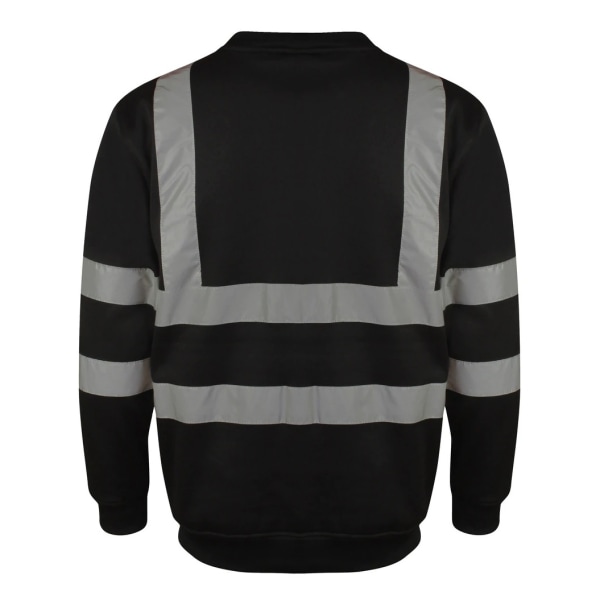 Yoko Unisex Hi-Vis Heavyweight Sweatshirt XL Svart Black XL