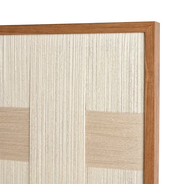 Hestia Tråd Väggkonst Bild 50cm x 70cm x 2.8cm En Storlek Vit White One Size