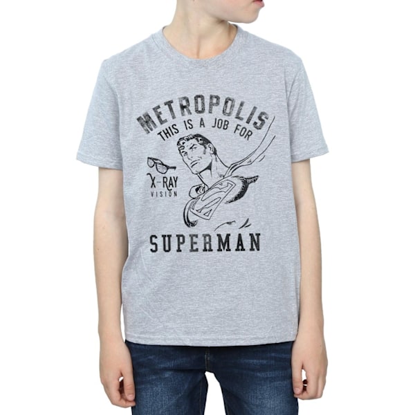 DC Comics Boys Superman X-Ray T-Shirt 9-11 år Sports Grey Sports Grey 9-11 Years