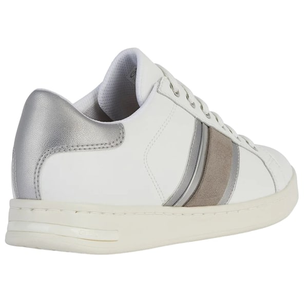 Geox Jaysen Sneakers för damer, storlek 8 UK, vit/silver White/Silver 8 UK