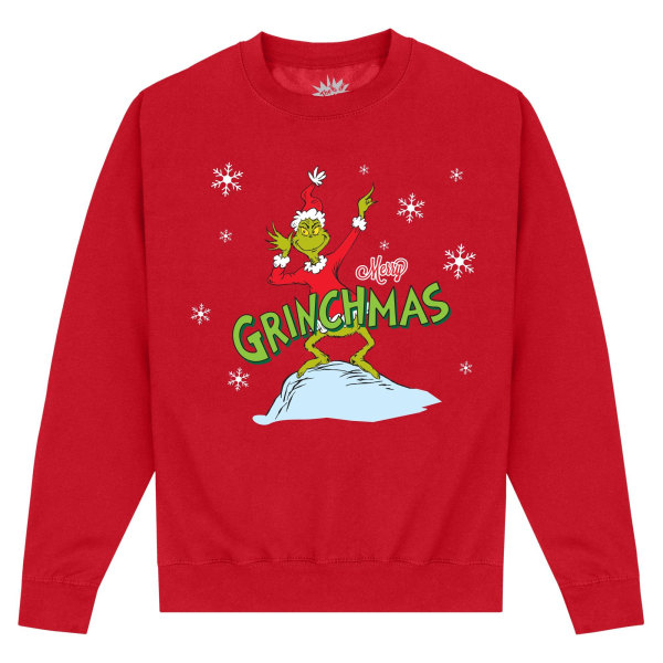 The Grinch Unisex Vuxen Merry Grinchmas Sweatshirt S Röd Red S