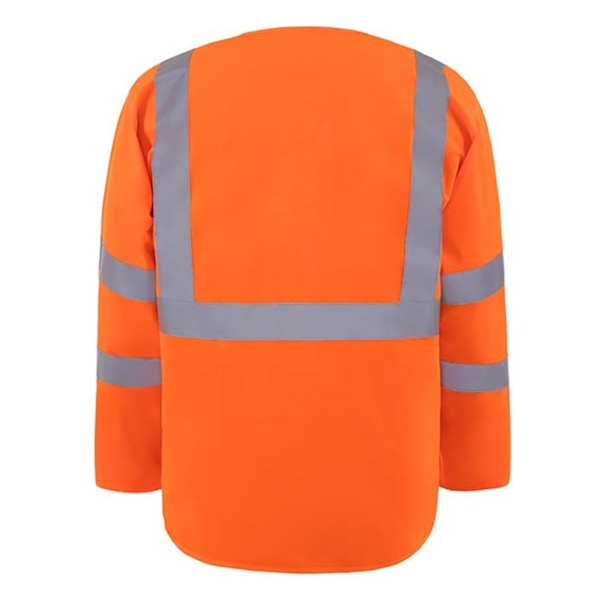 Yoko herr Executive Hi-Vis långärmad säkerhetsväst 2XL Hi Hi Vis Orange 2XL