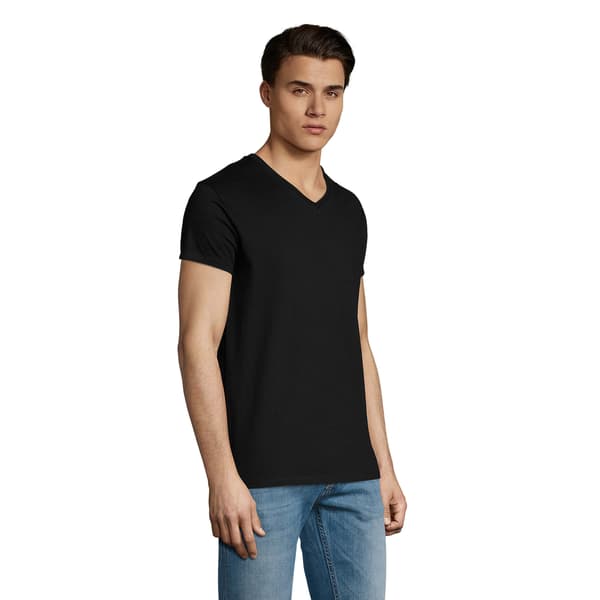 SOLS Herr Imperial V-ringad T-shirt S Deep Black Deep Black S