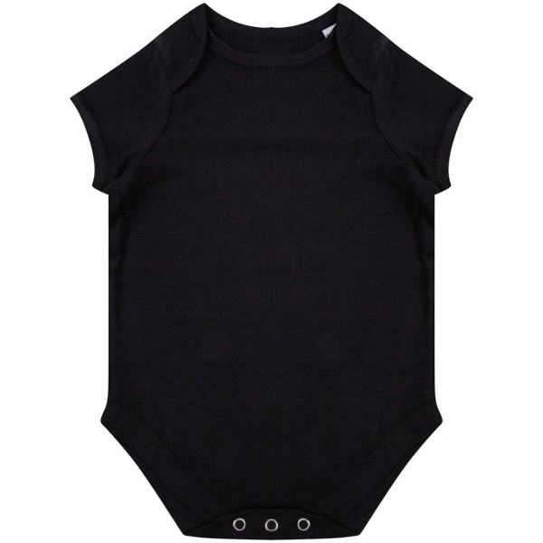 Larkwood Babies ekologisk body 0-3 månader svart Black 0-3 Months