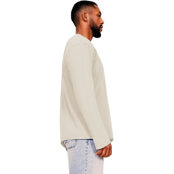 Casual Classic Mens Ringspun Cotton Long-Sleeved T-Shirt M Ecru Ecru M