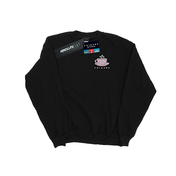 Friends Damkaffe/Damkaffe Brösttryck Sweatshirt M Svart Black M