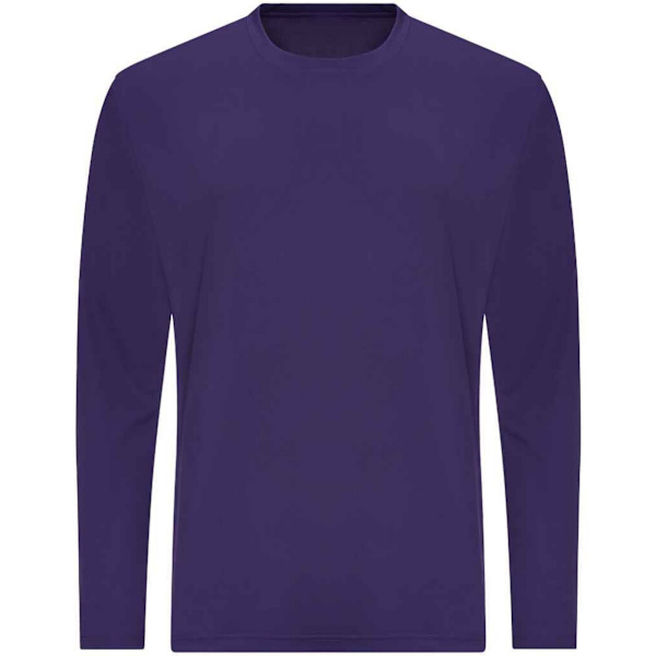 AWDis Cool Herrarnas Fukttransporterande Långärmad T-shirt M Lila Purple M
