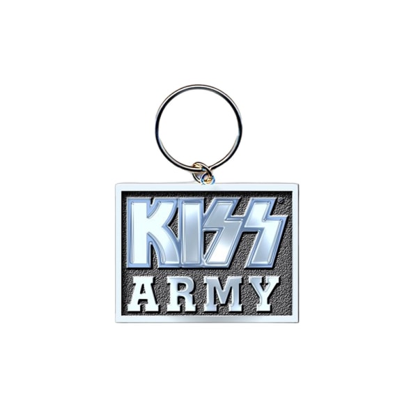 Kiss Army Block Nyckelring One Size Silver/Svart Silver/Black One Size