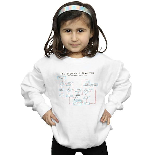 The Big Bang Theory Girls Friendship Algorithm Sweatshirt 7-8 år White 7-8 Years